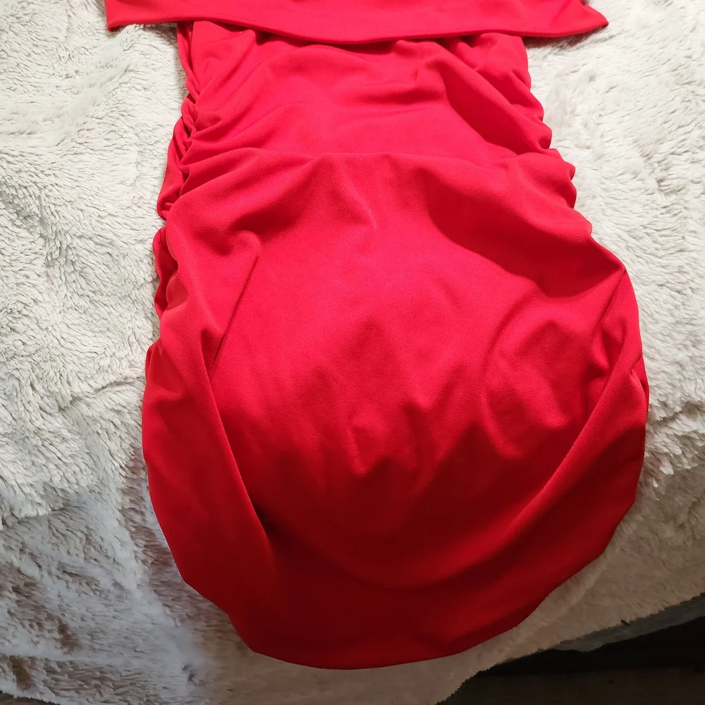 SHEIN Vibrant Red Mini Dress - Picture 2 of 4